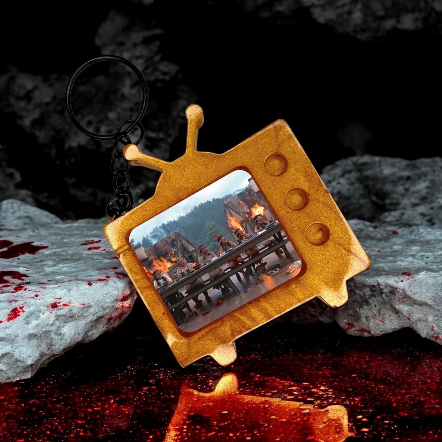 Addams Family TV Keychain