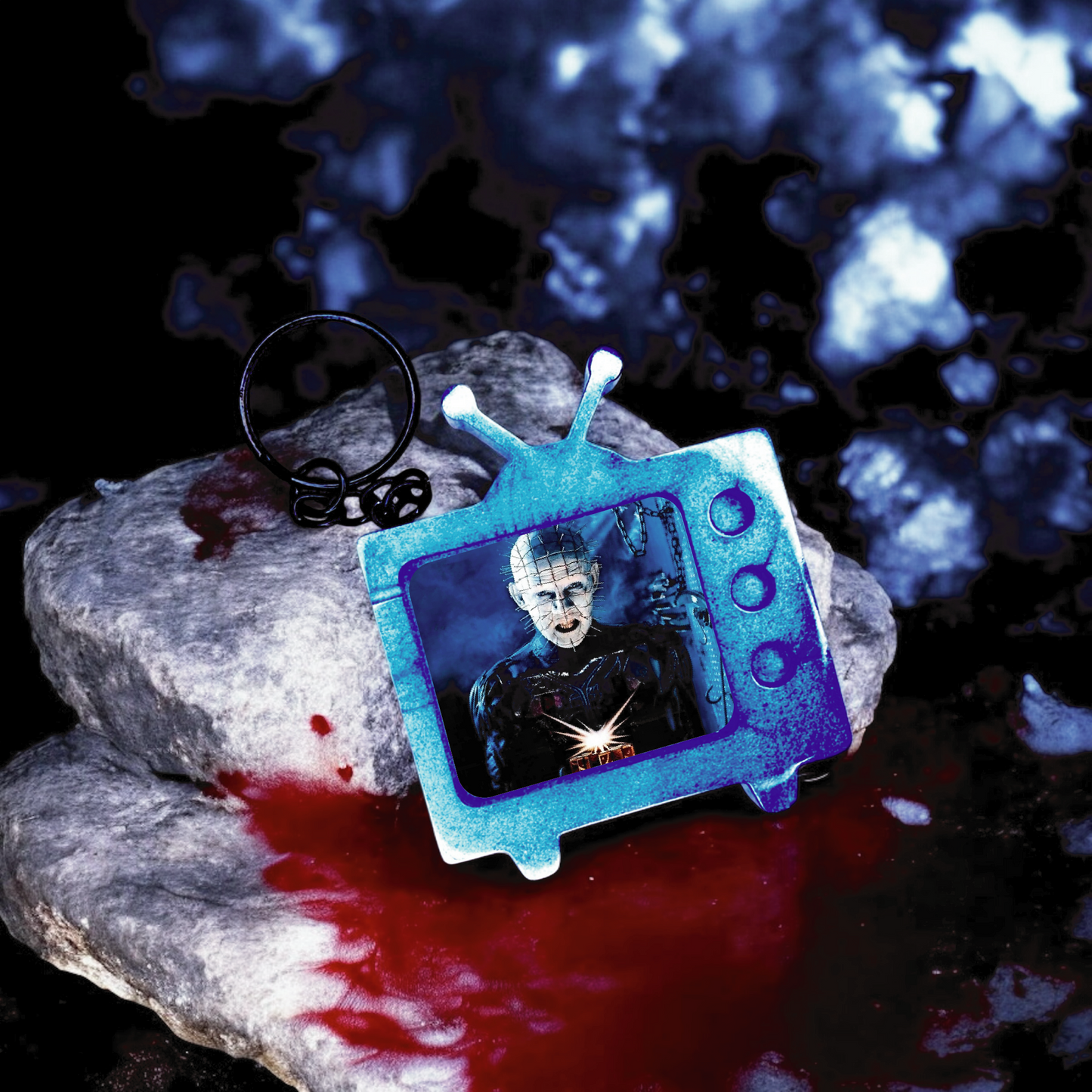 Hellraiser TV Keychain