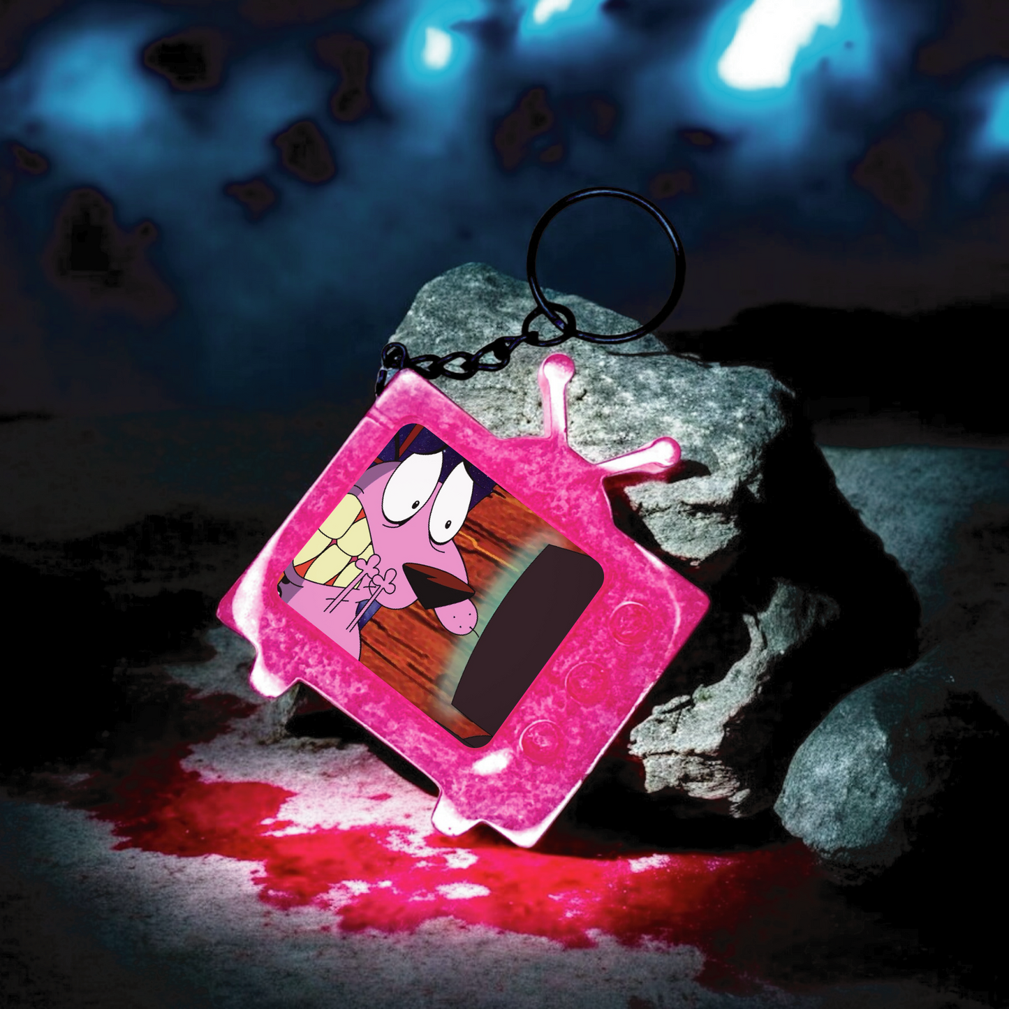 Courage the Cowardly Dog TV Keychain