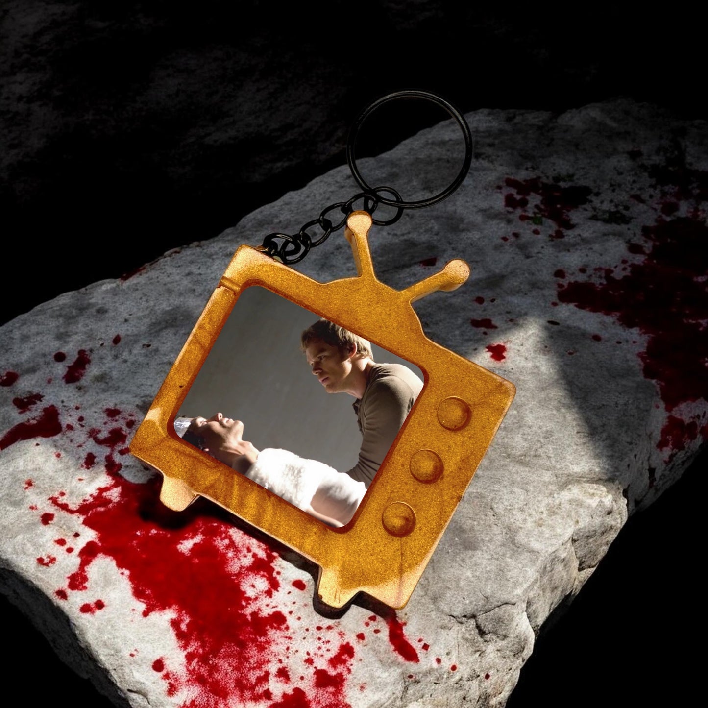 Dexter & Brian TV Keychain