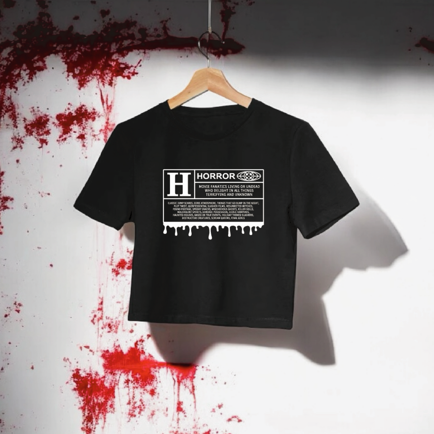 Horror Movie Rating Crop Top