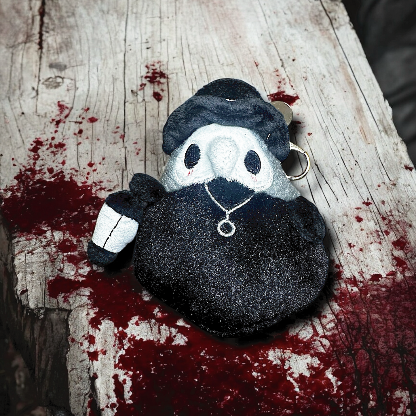 Dark Plague Doctor Keychain