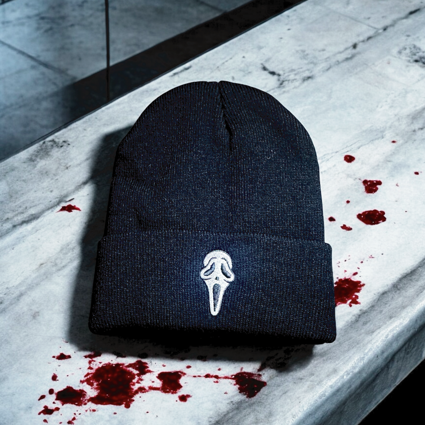 Ghostface Embroidered Beanie