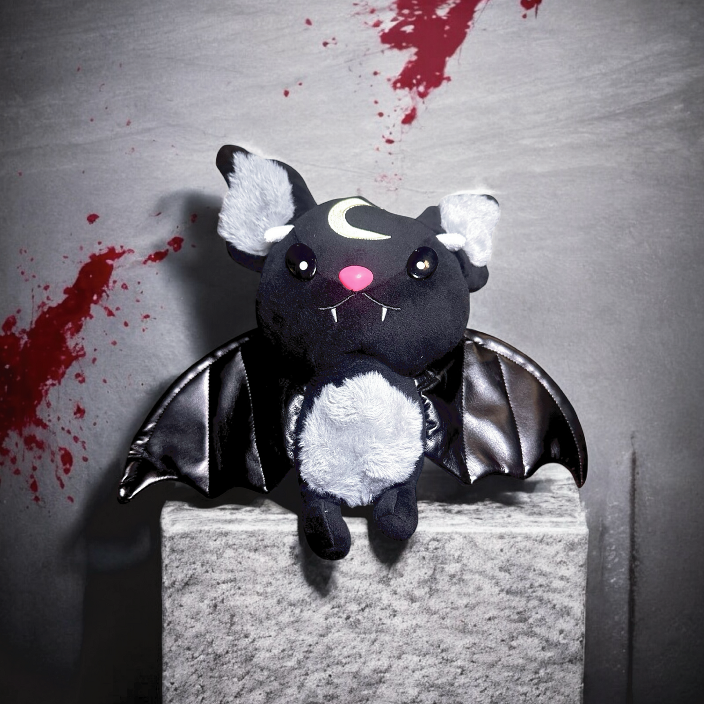 Dark Series Black Moon Bat Plushie