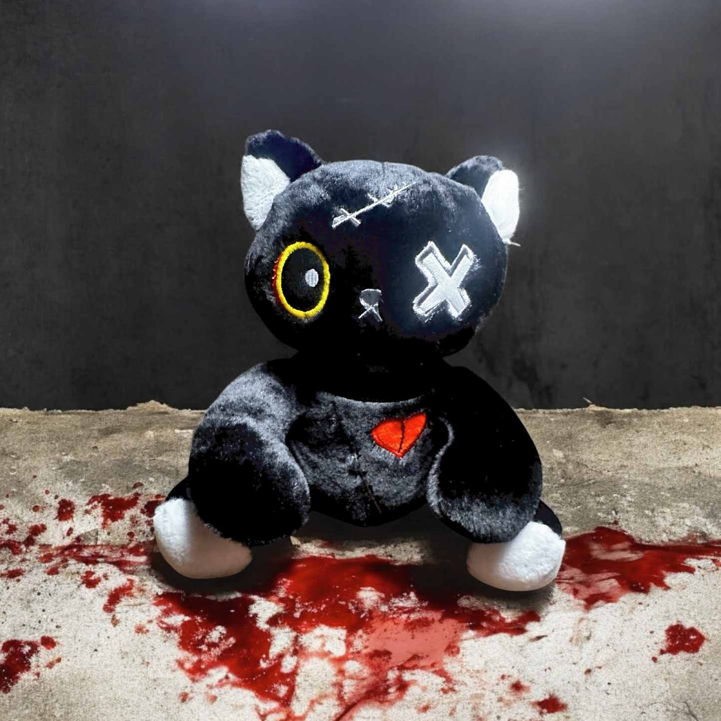 Goth Cat Plushie