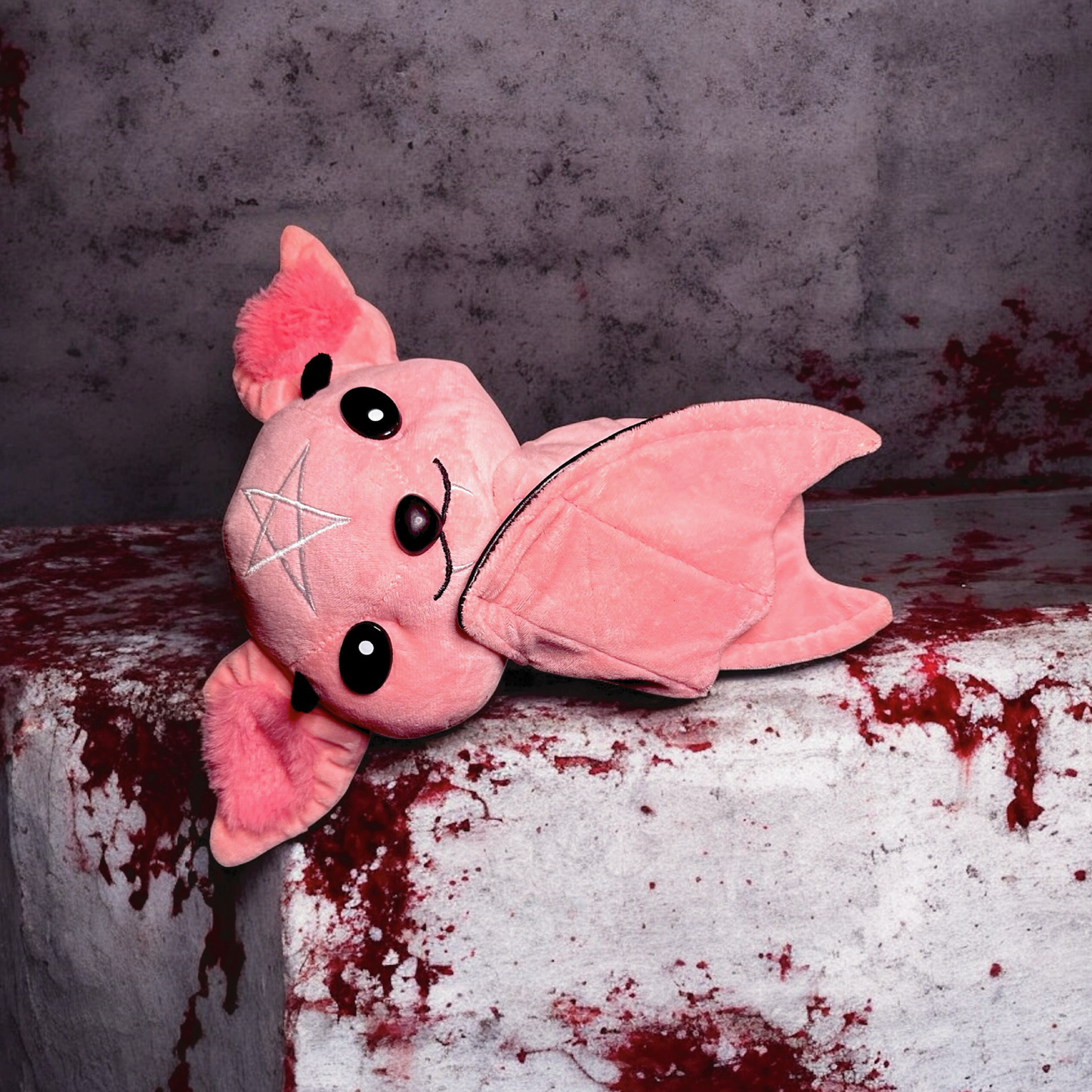 Dark Series Pink Pentagram Bat Plushie