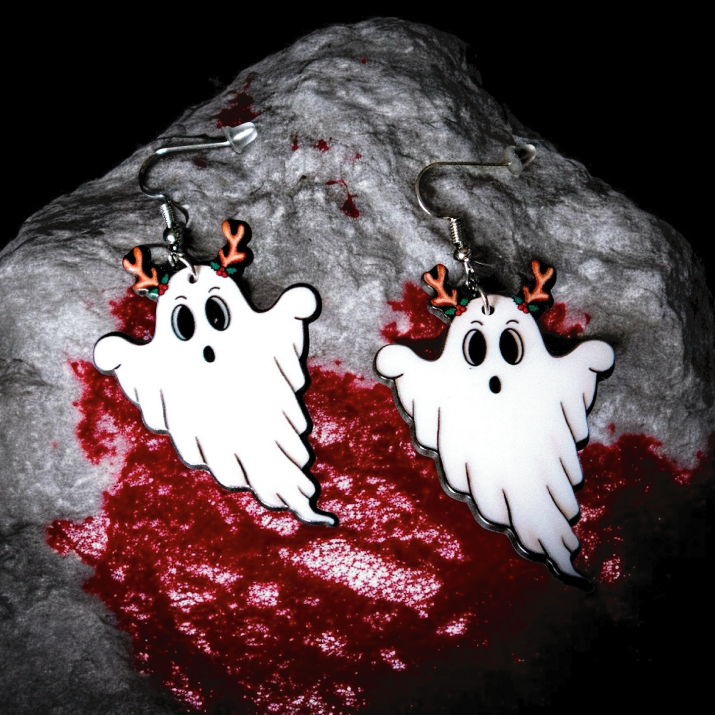 Antler Ghost Earrings