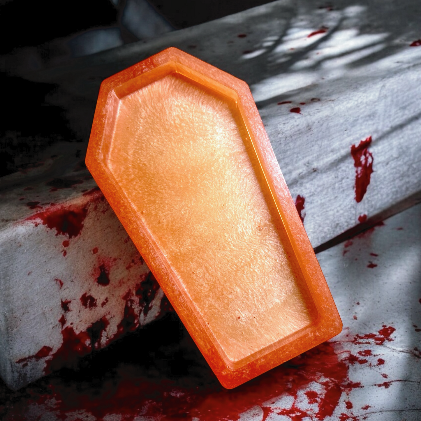 Peachy Coffin Trinket Tray