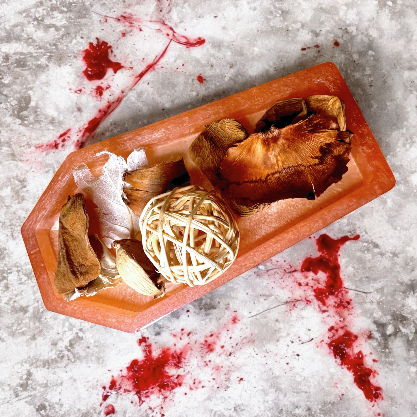 Peachy Coffin Trinket Tray