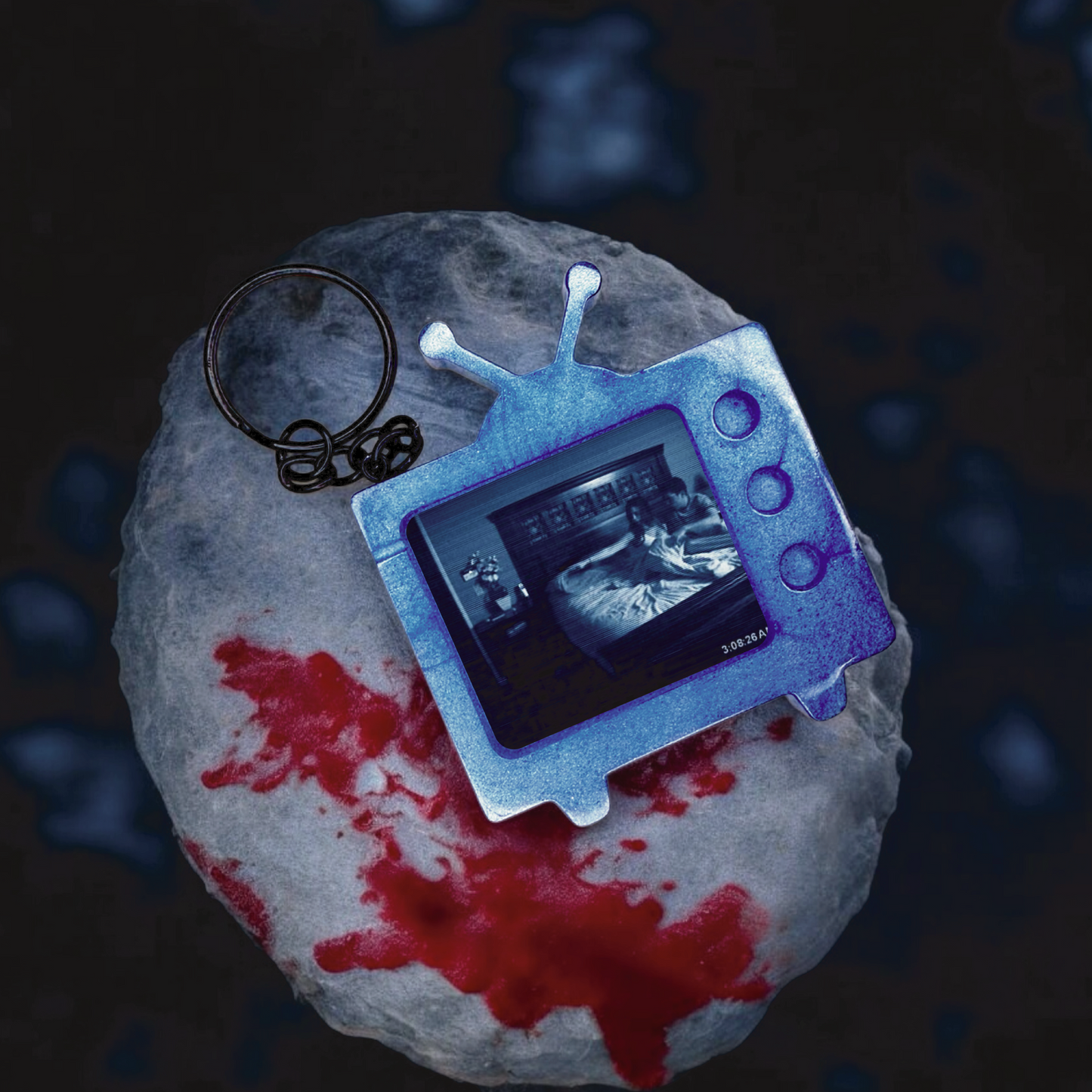 Paranormal Activity TV Keychain