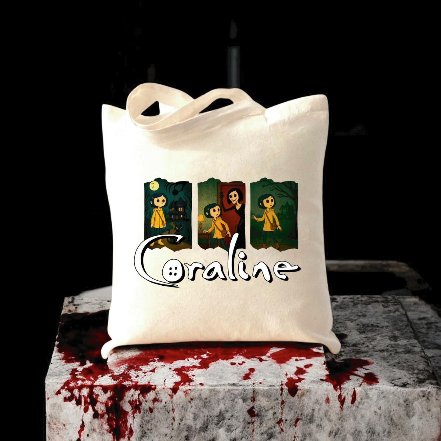 Coraline Canvas Tote Bag
