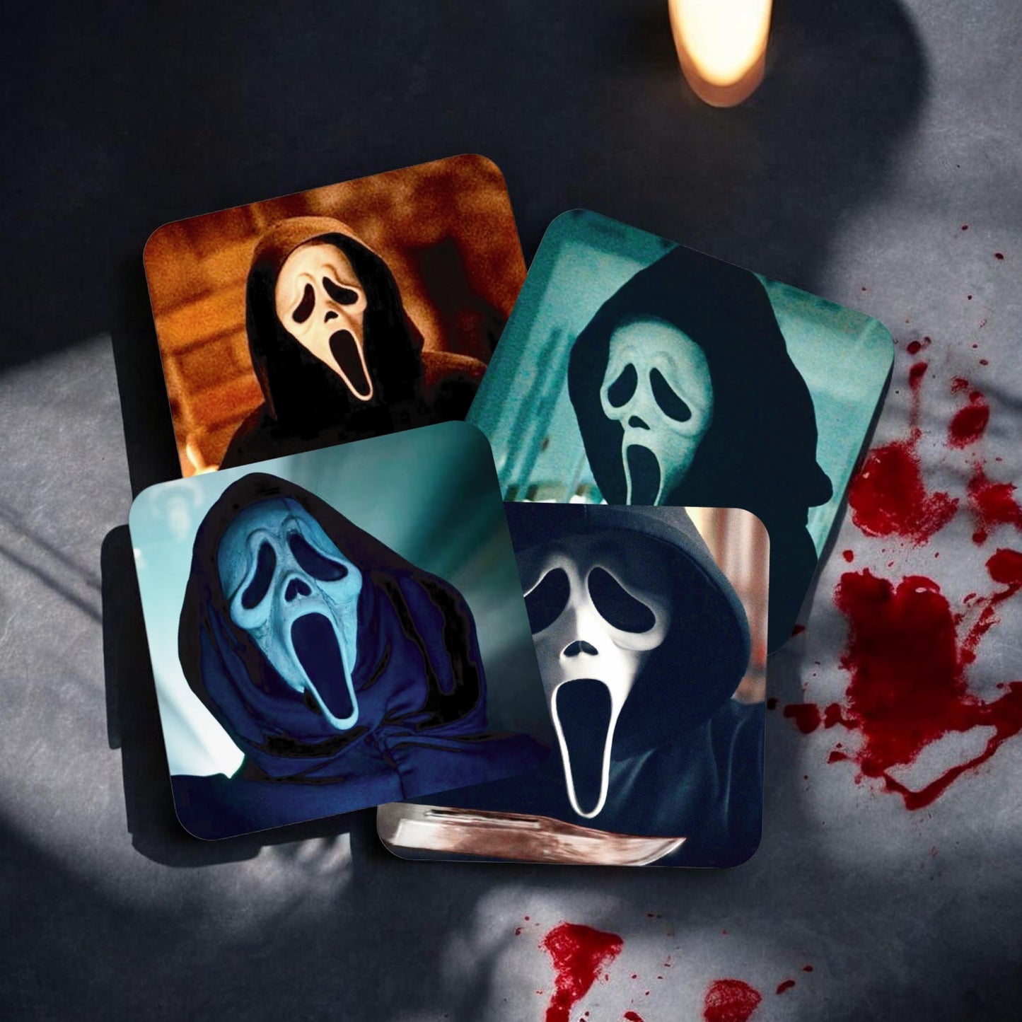 Ghostface Coaster Set