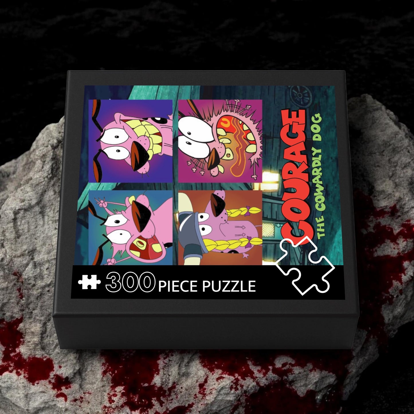 Courage The Cowardly Dog Emotes 300 Piece Jigsaw Puzzle