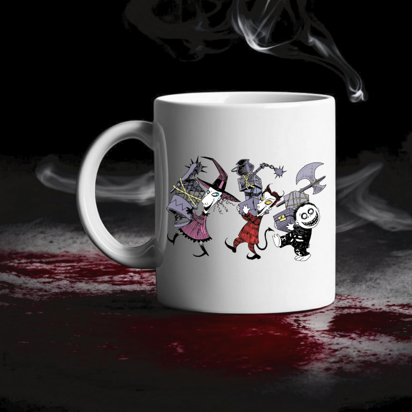 Nightmare Before Christmas Lock Shock & Barrel Mug