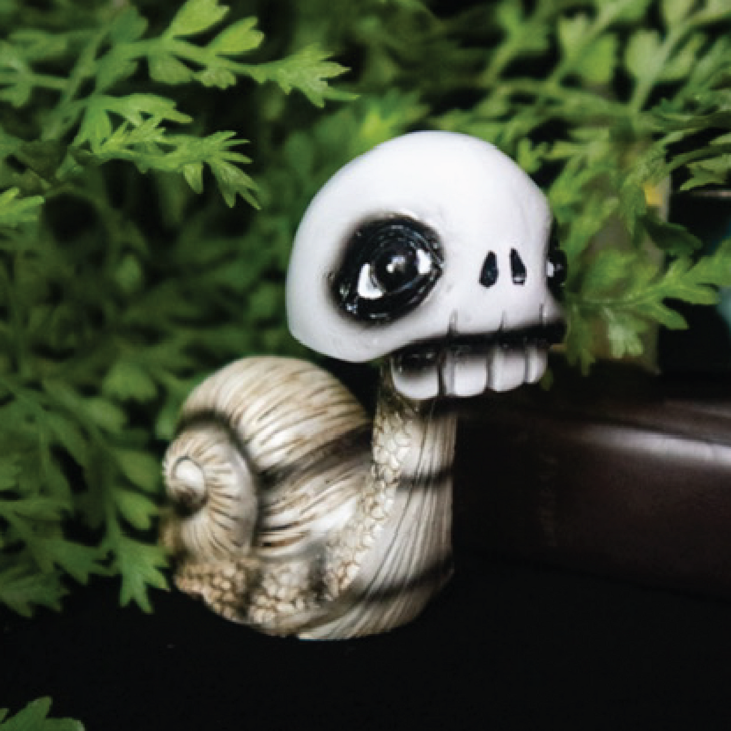 Skeleton Snail Resin Figurine