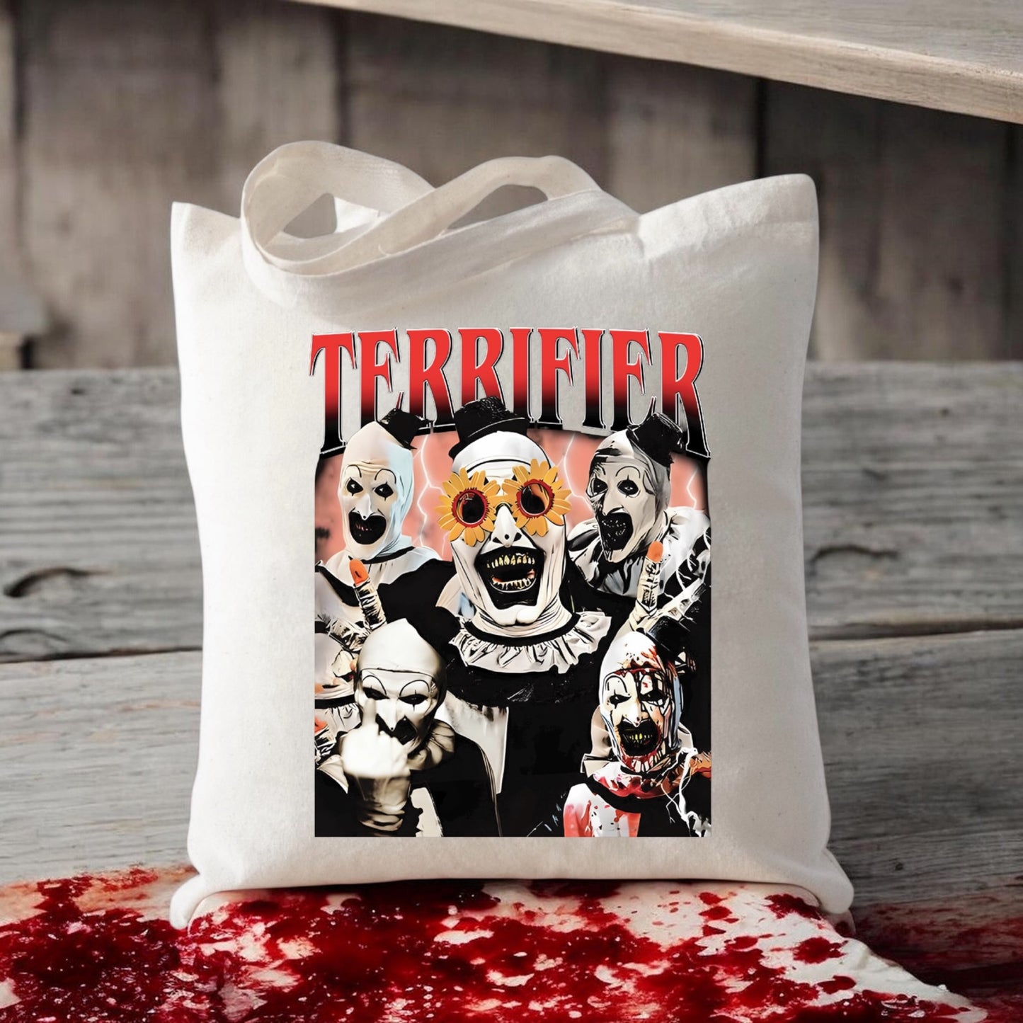 Terrifier Art Canvas Tote Bag