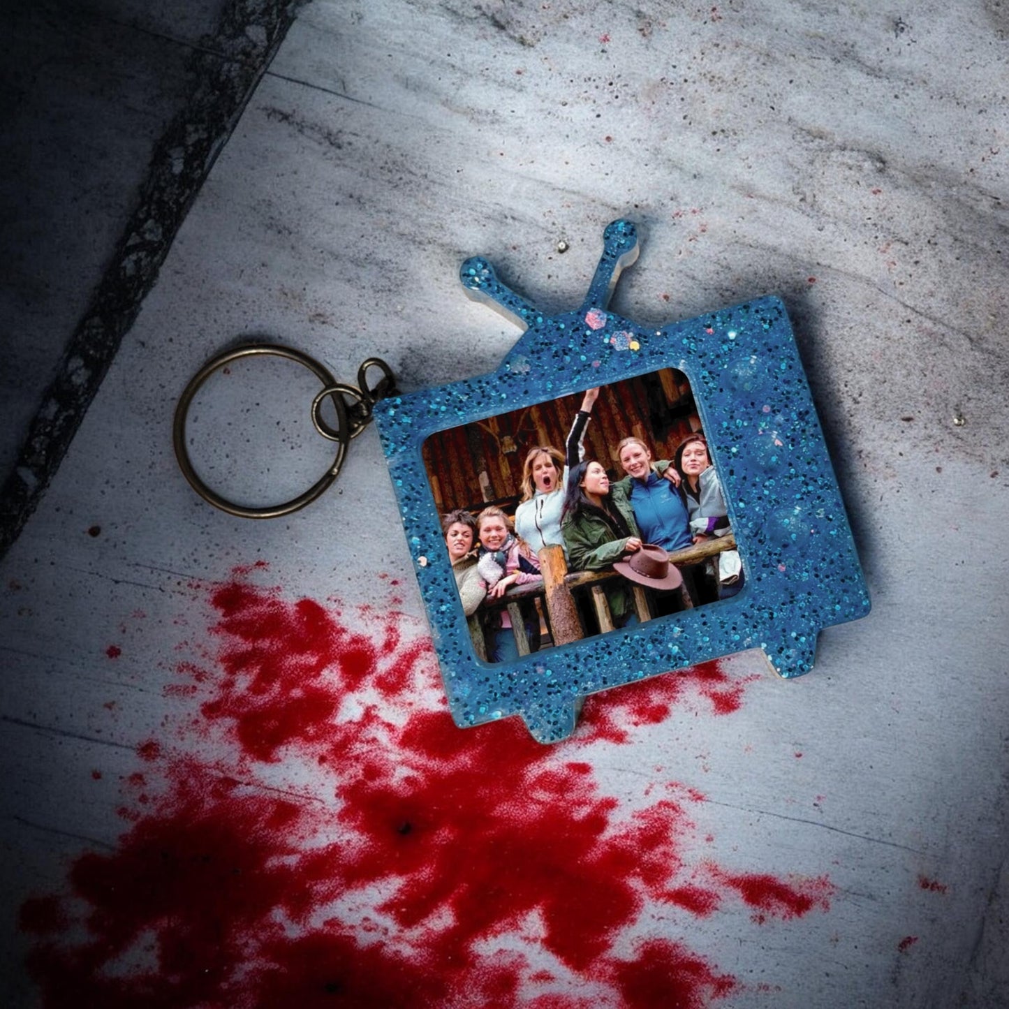 The Descent Photo TV Keychain