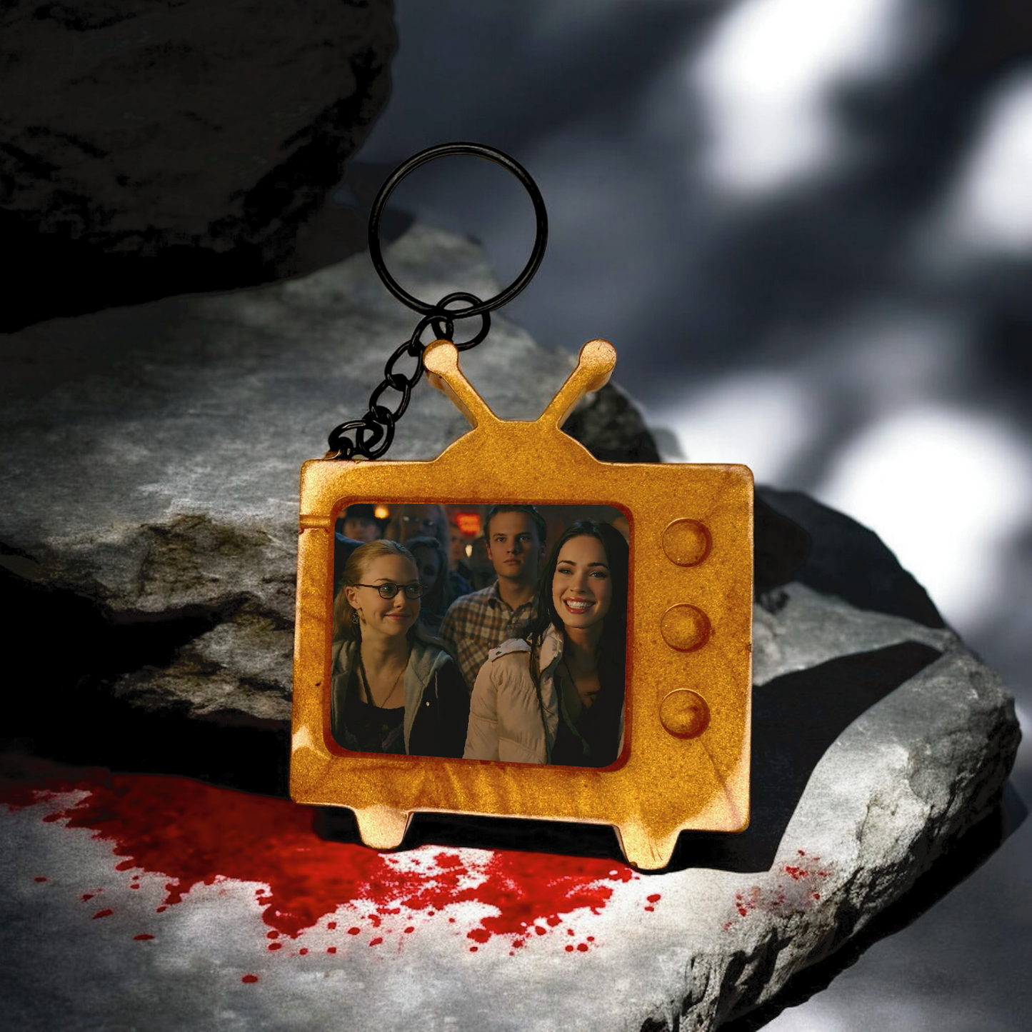 Jennifer & Needy TV Keychain