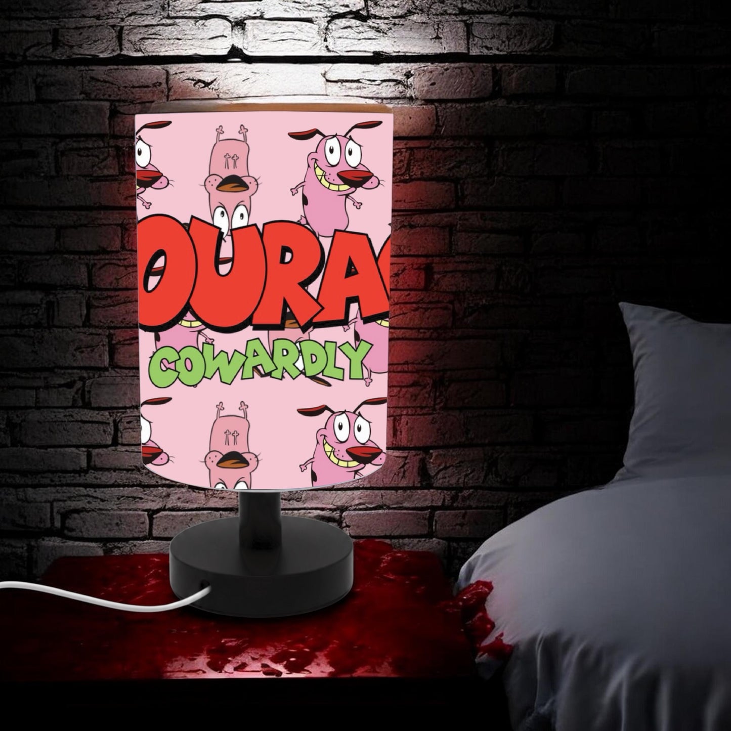Courage The Cowardly Dog Table Lamp