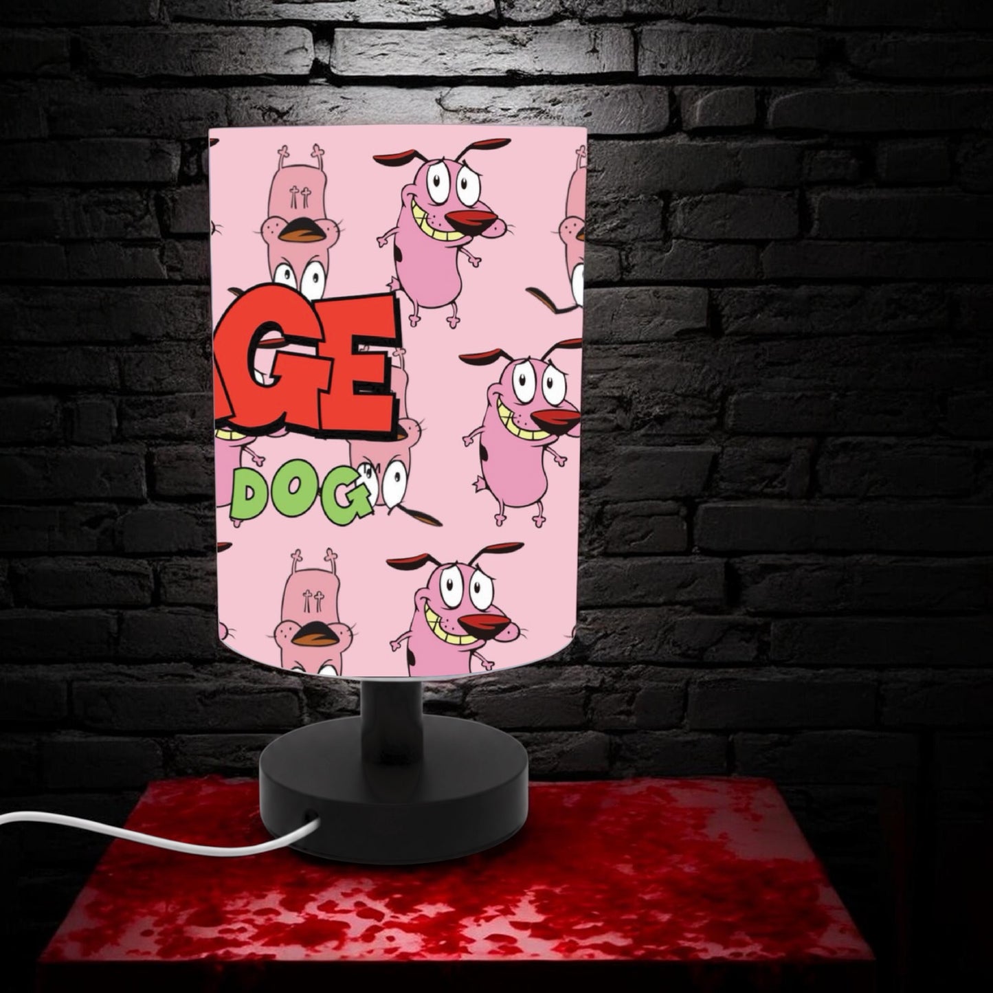 Courage The Cowardly Dog Table Lamp