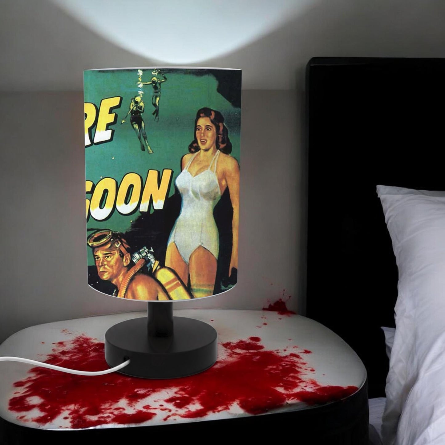 Creature From The Black Lagoon Table Lamp