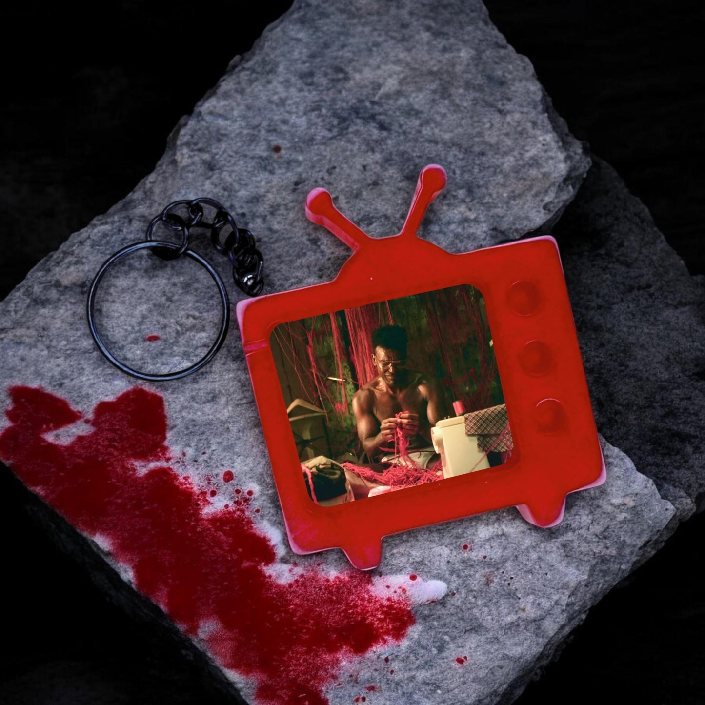 Them Edmund TV Keychain