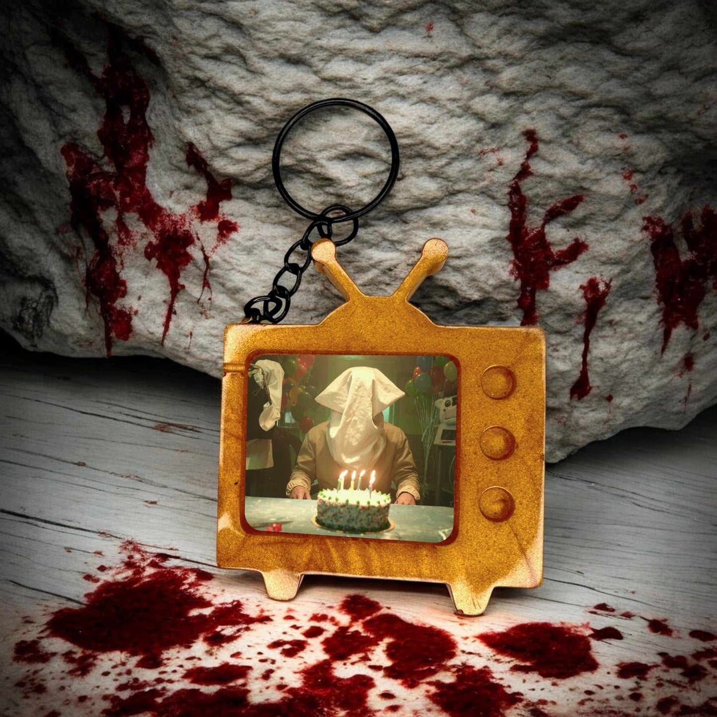 Them The Scare TV Keychain