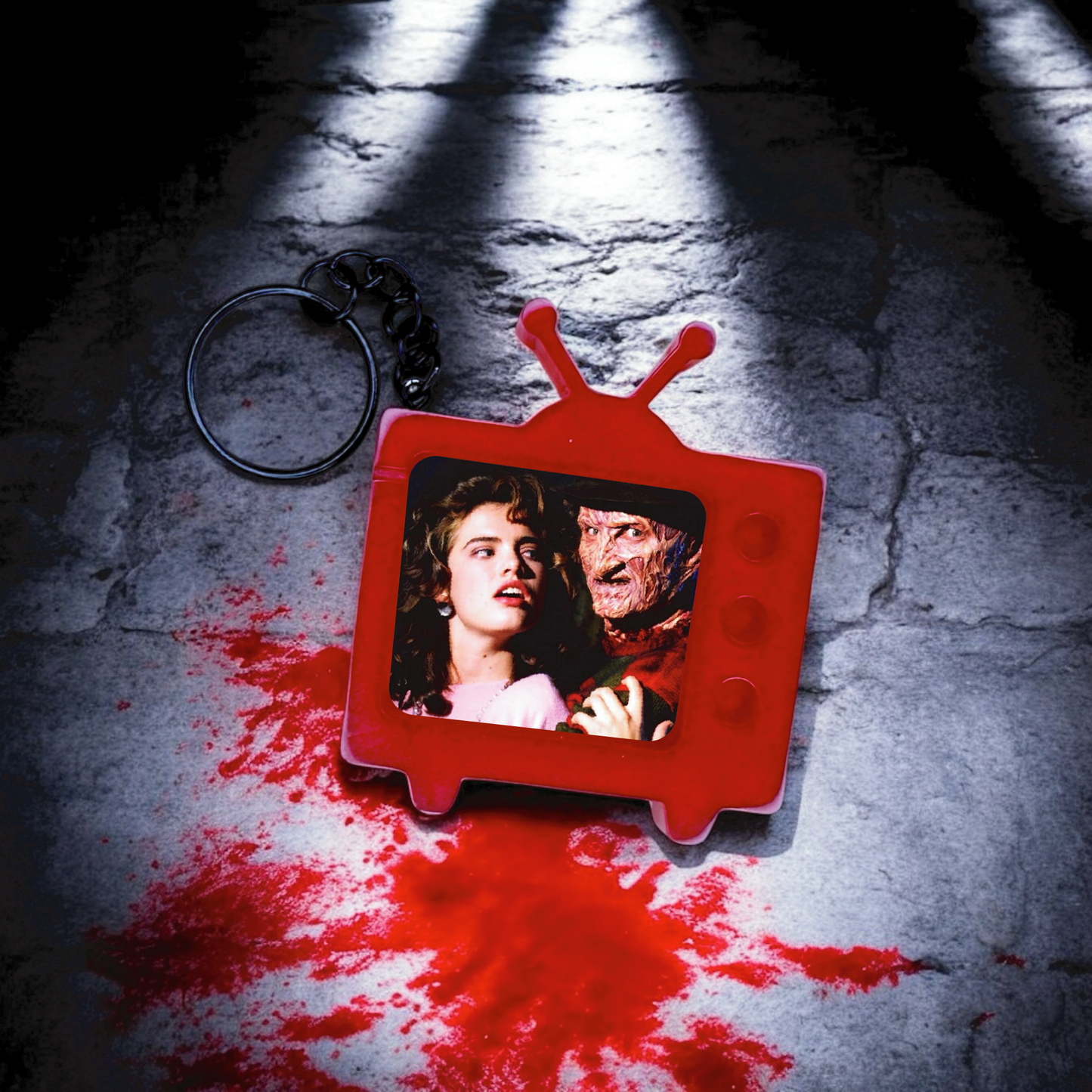 Nancy & Freddy TV Keychain