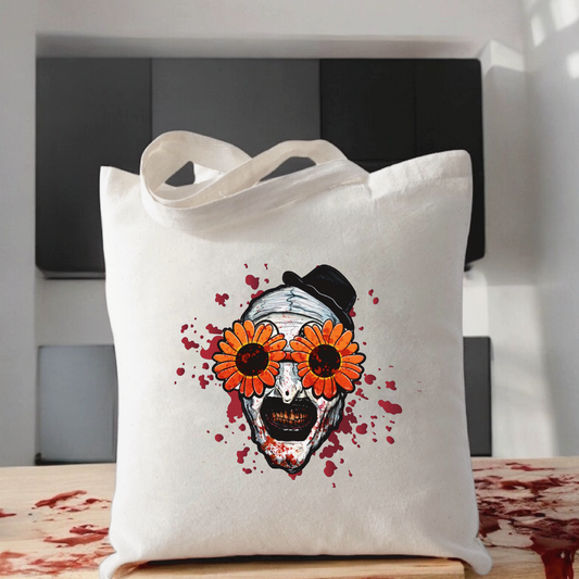 Terrifier Sunflower Tote Bag
