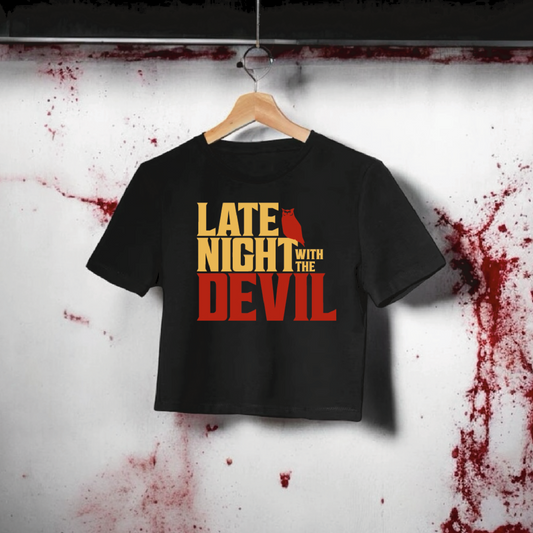 Late Night With The Devil Crop Top