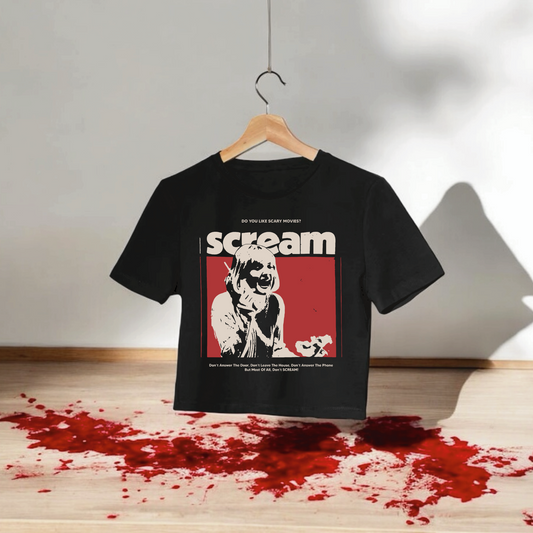 Scream Crop Top