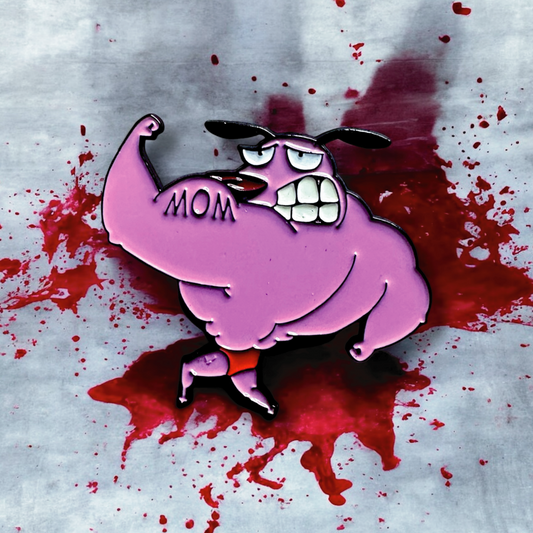 Courage The Cowardly Dog Muscle Pin