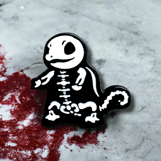 Squirtle Skeleton Bone Pin
