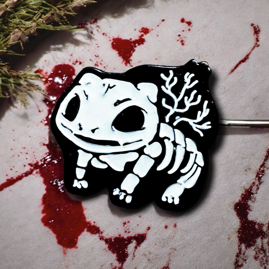 Bulbasaur Skeleton Bone Pin