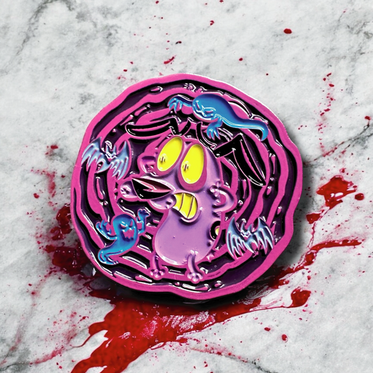 Courage The Cowardly Dog Ghost Whirl Pin