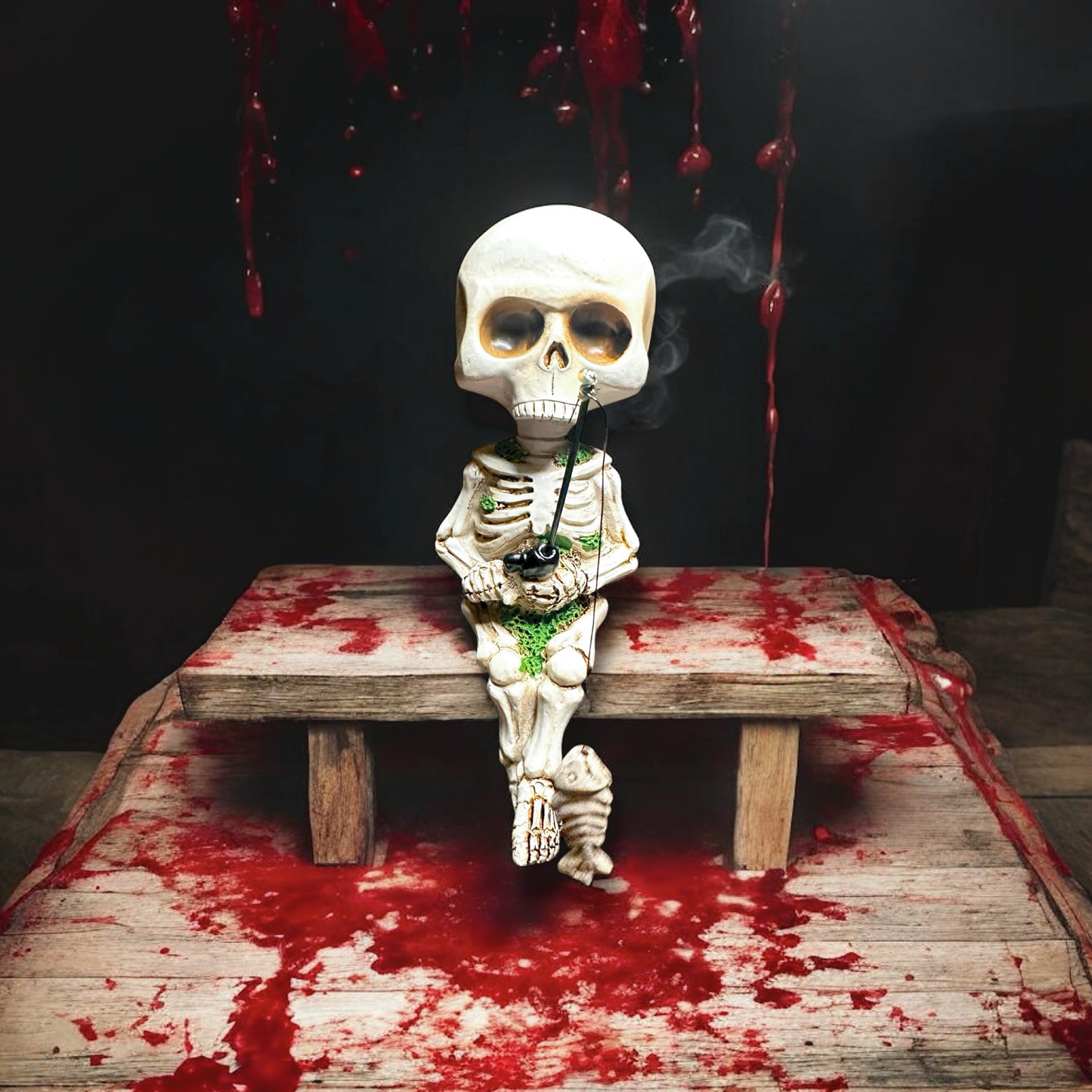 Skeleton Fishing Decor