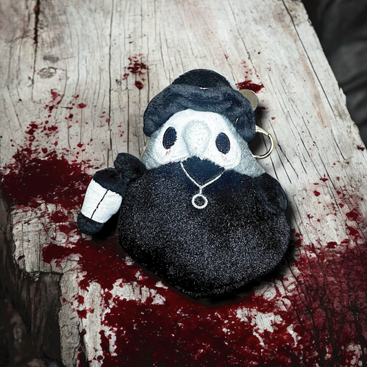 Dark Plague Doctor Keychain