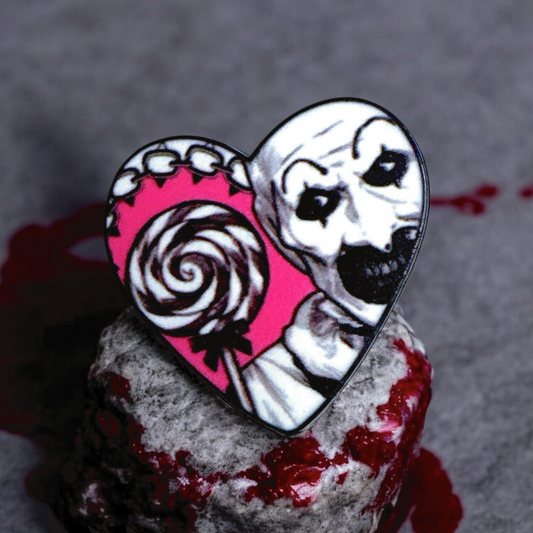 Art Clown Heart Shaped Pin