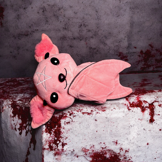 Dark Series Pink Pentagram Bat Plushie