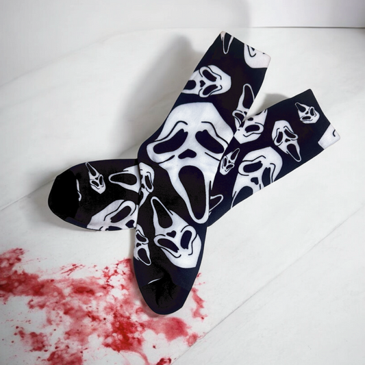 Ghostface Pattern Socks