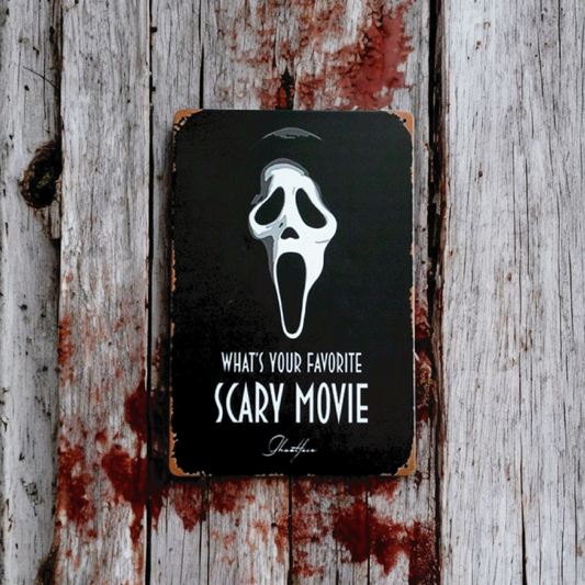 Ghostface Aluminum Home Decor Sign