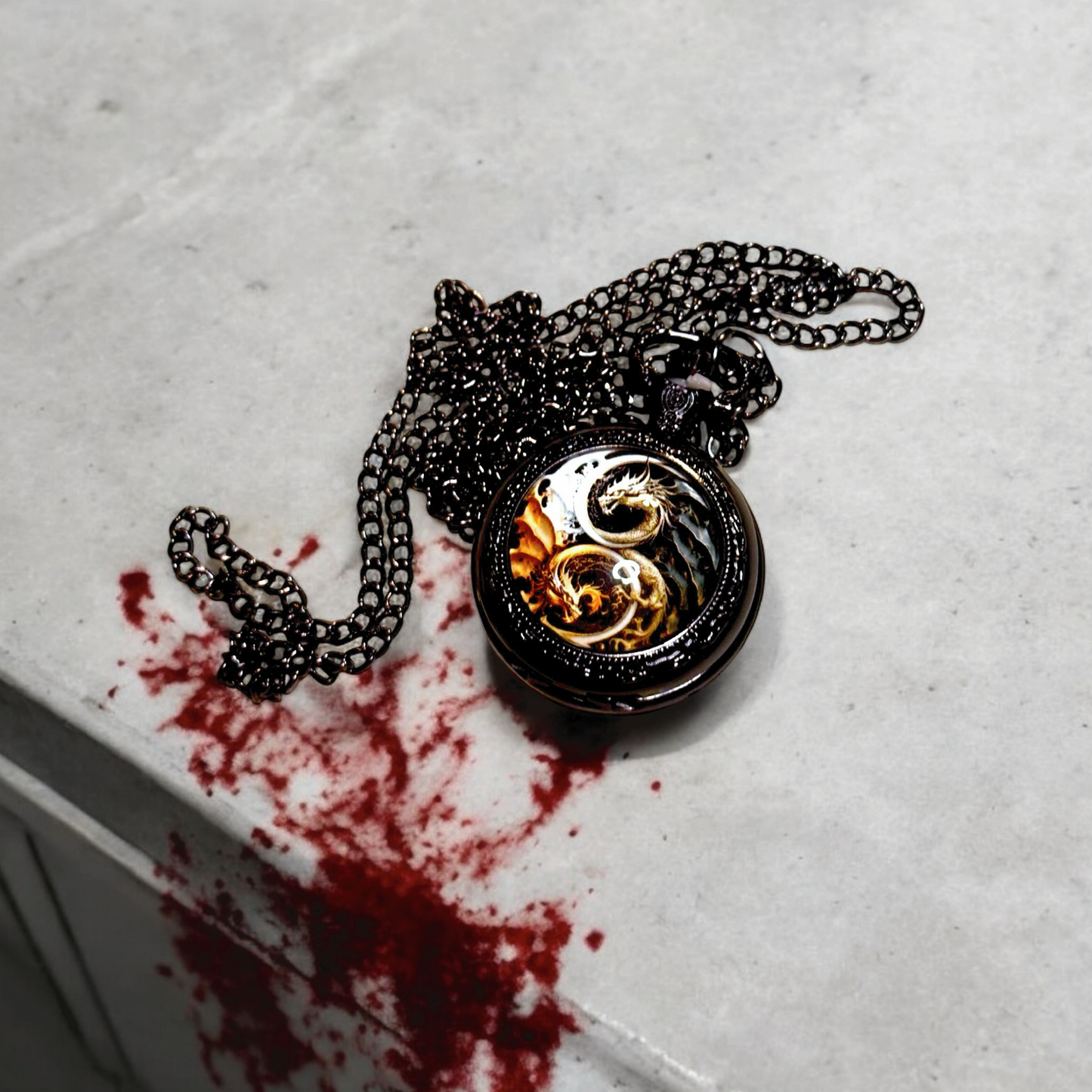 Two Dragon Pocket Watch