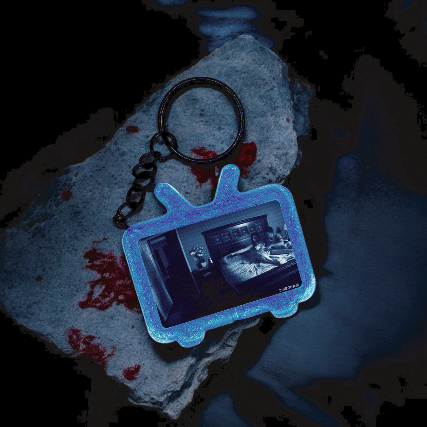 Paranormal Activity TV Keychain