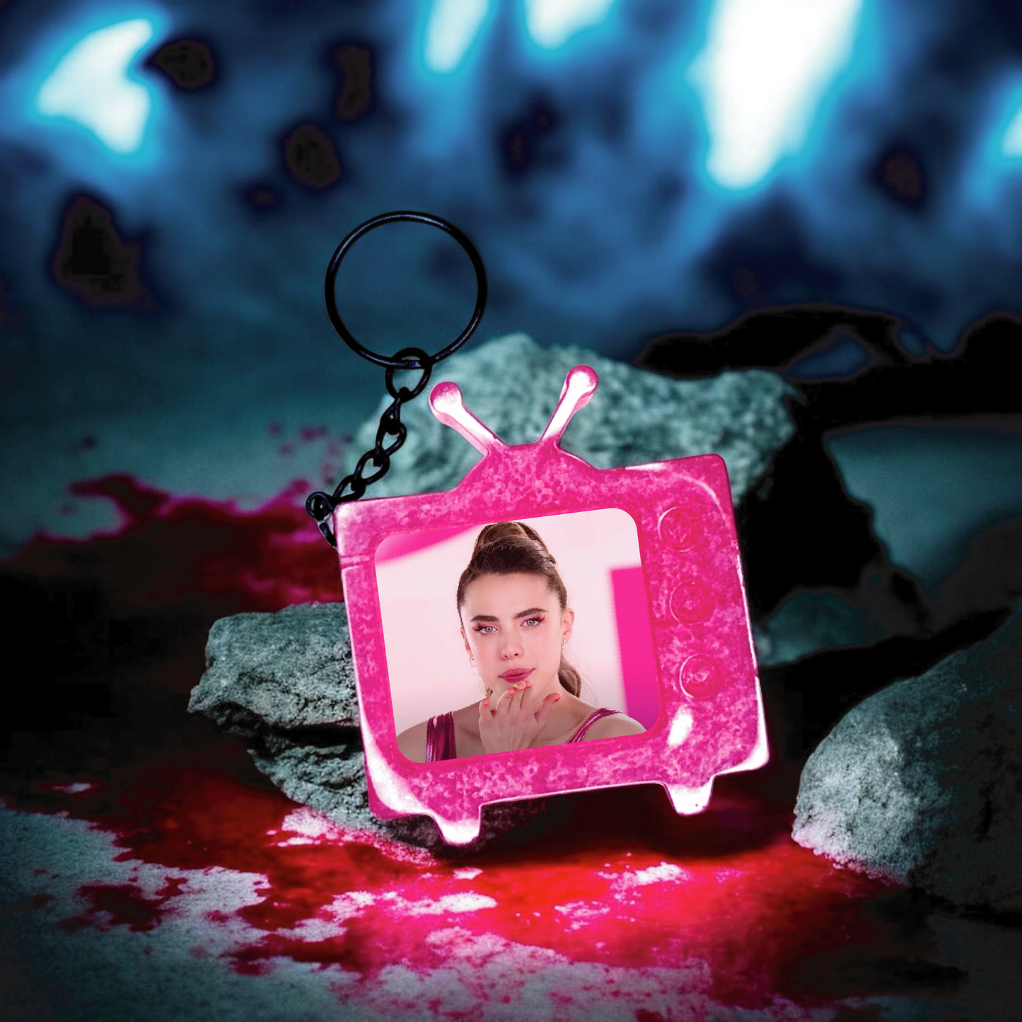 The Substance Sue TV Keychain