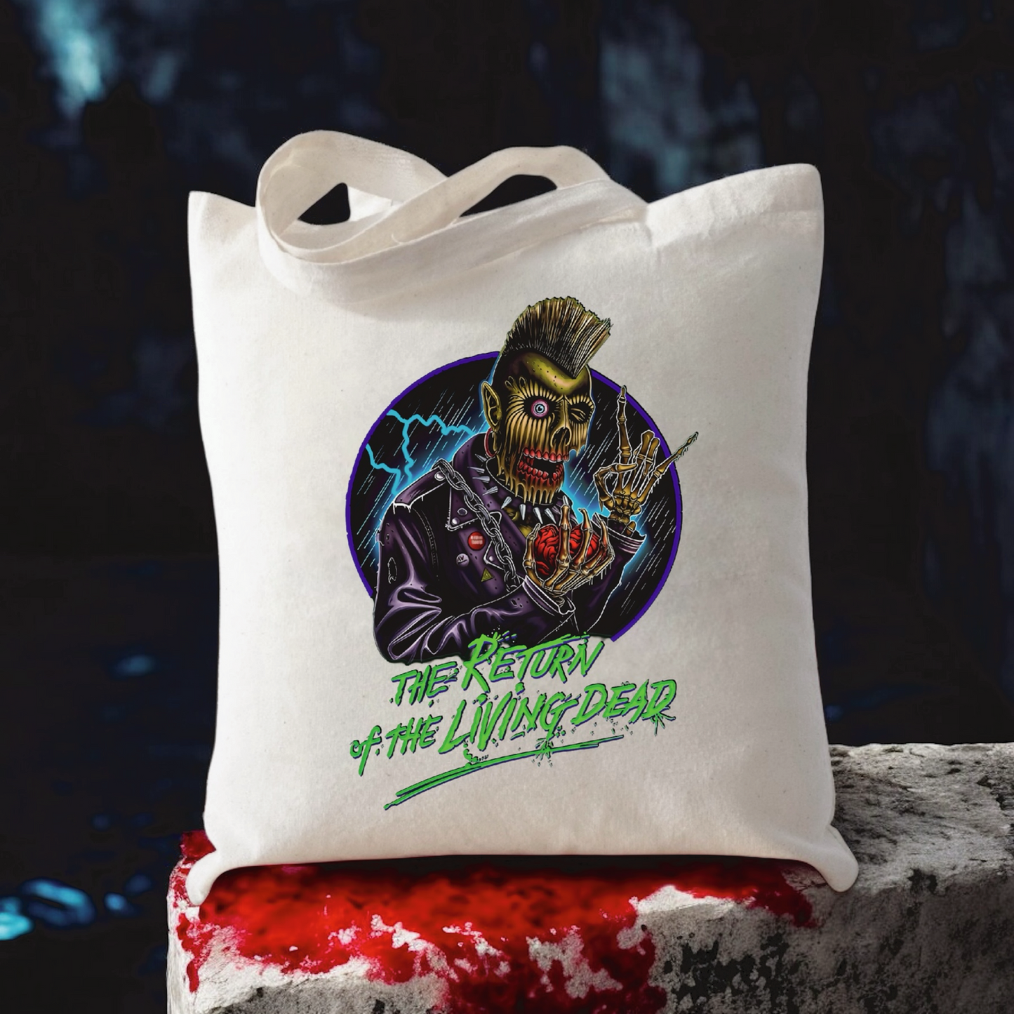 The Return of The Living Dead Canvas Tote Bg