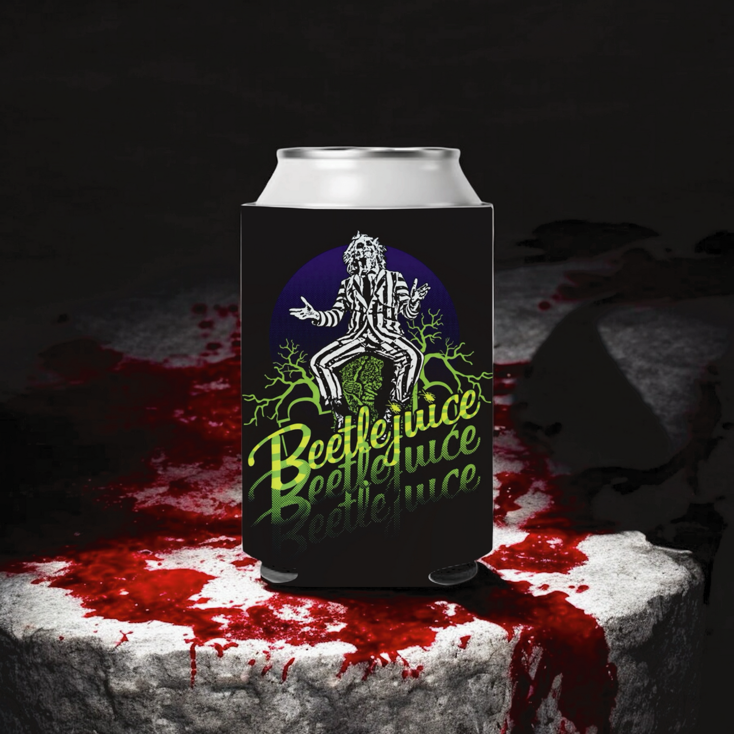 Beetlejuice Koozie