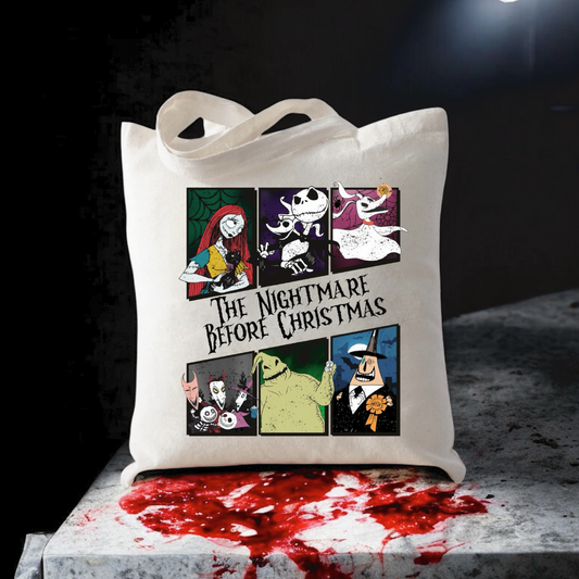 Nightmare Before Christmas Canvas Tote Bag