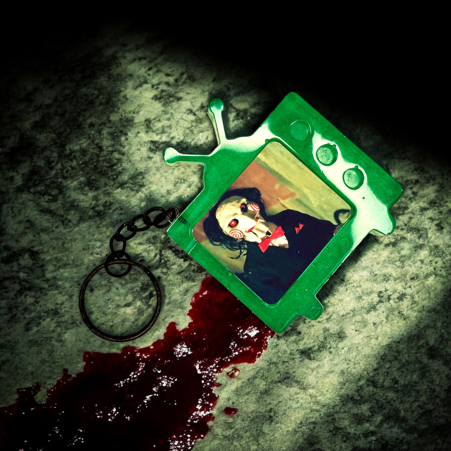 Saw Billy TV Keychain