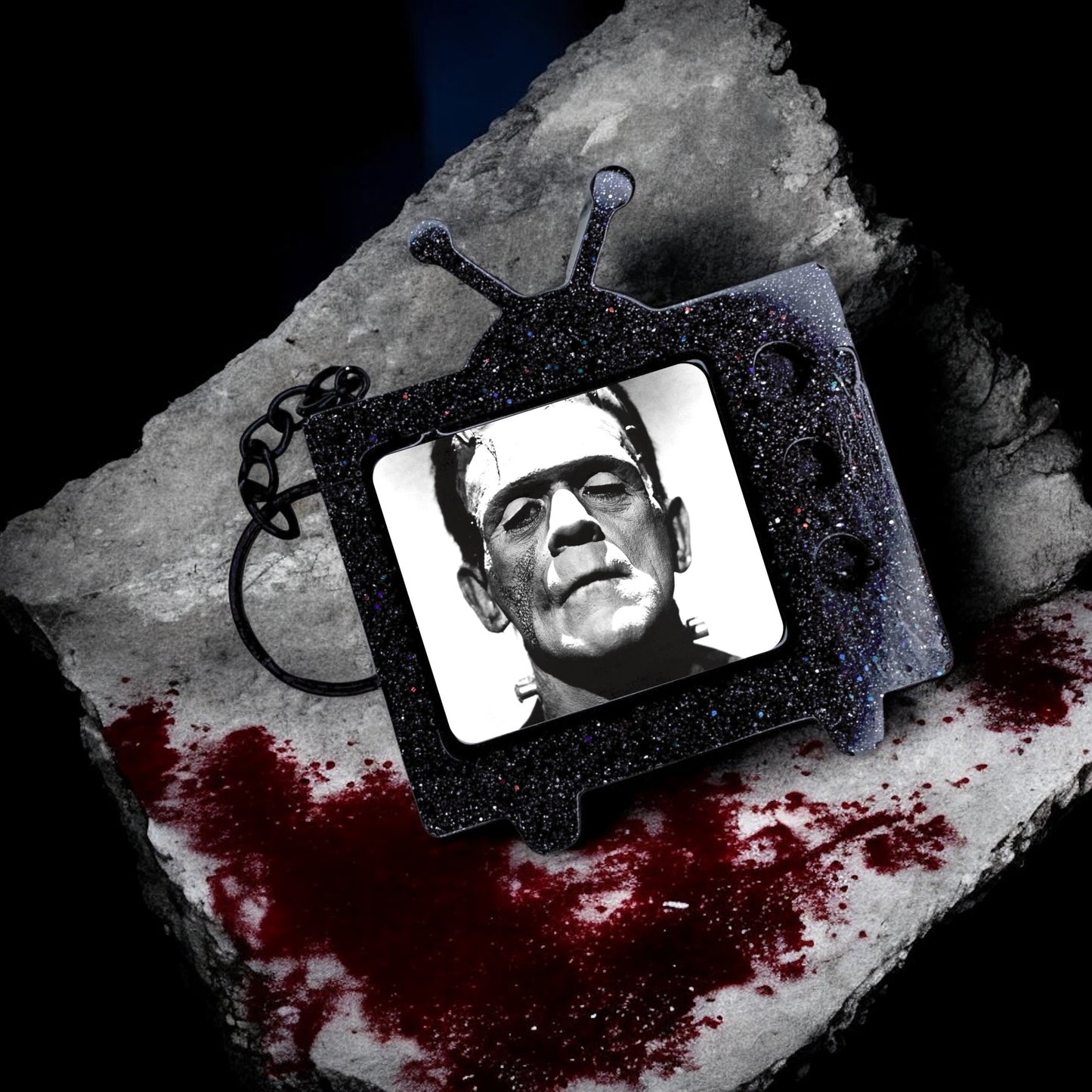 Frankenstein TV Keychain