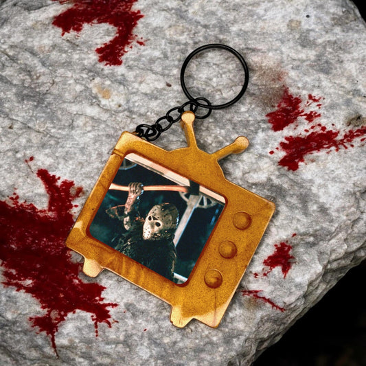 Friday the 13th Jason TV Keychain